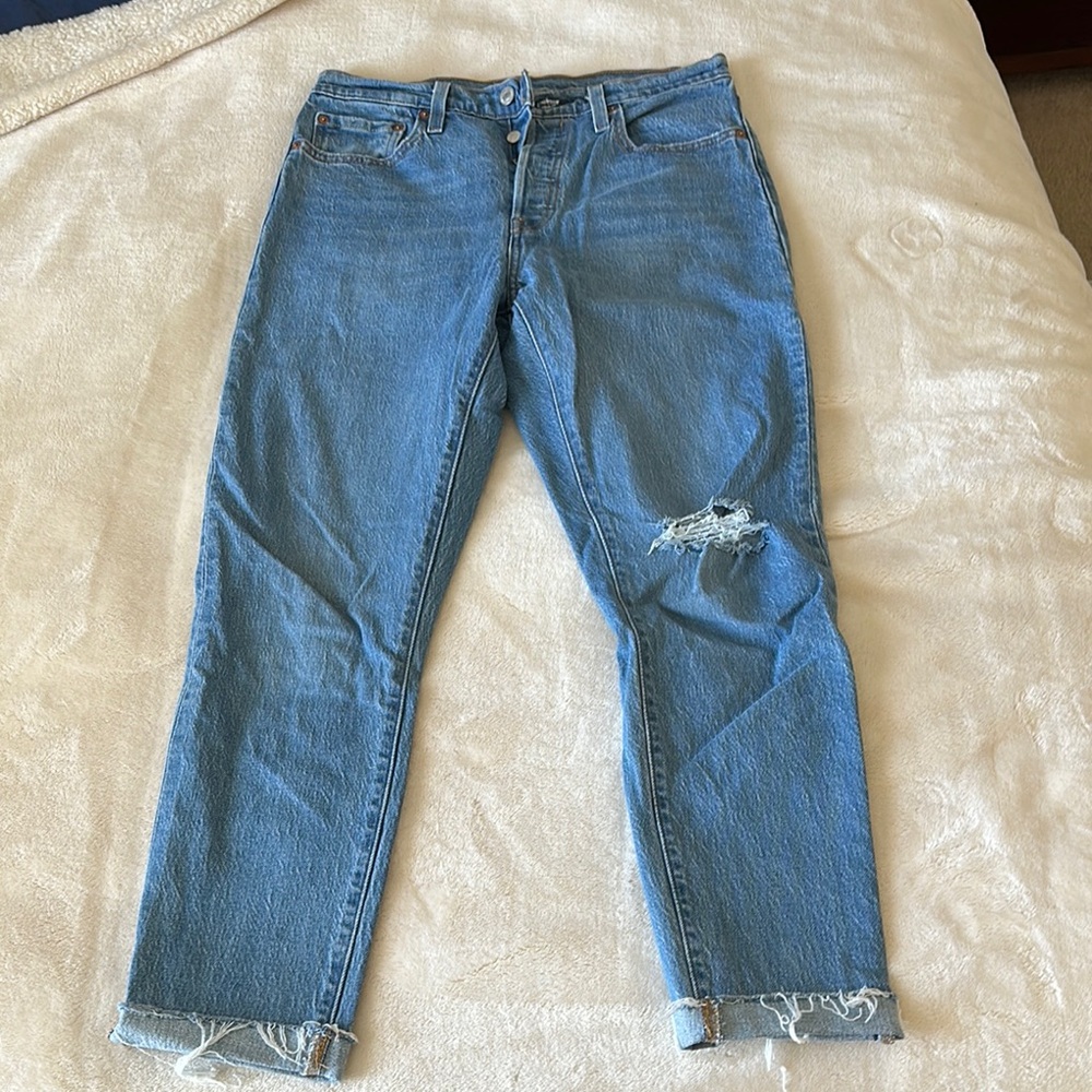 Blue Distressed Jeans